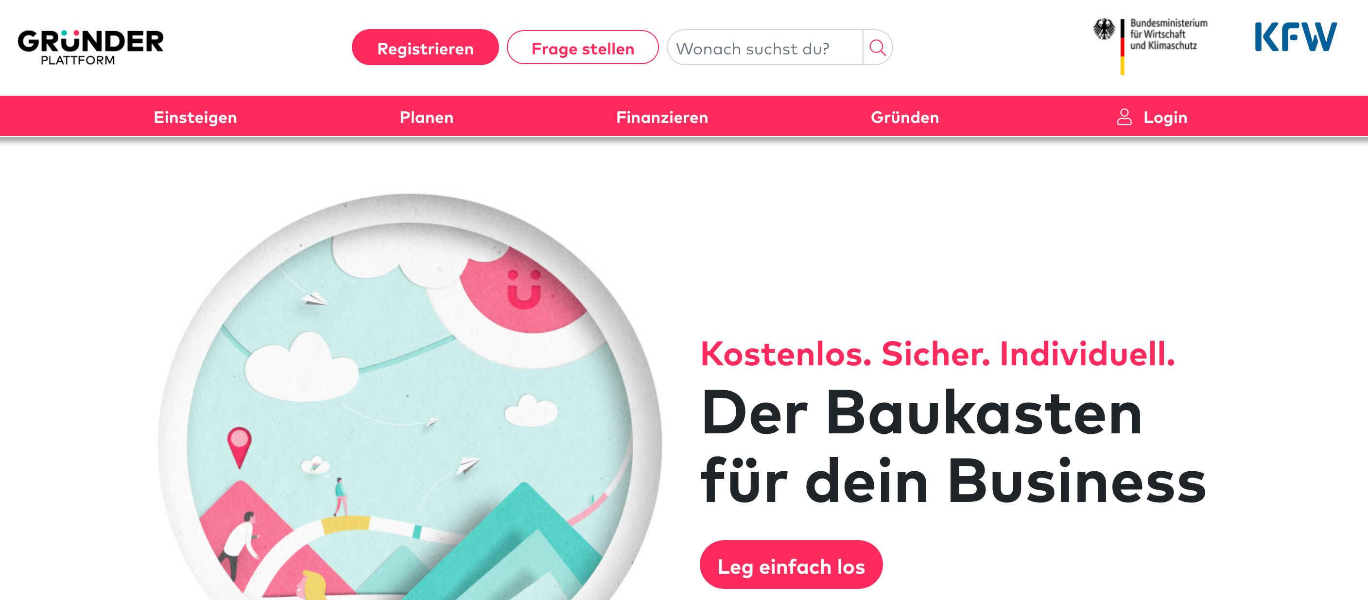 Gründerplattform - <br/>Der Business-Baukasten Gründerplattform - <br/>Der Business-Baukasten